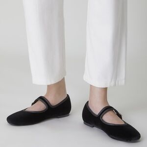 NWOT  Trary Women's Ballet Flats,Square Toe Velvet Mary Jane Shoes Women